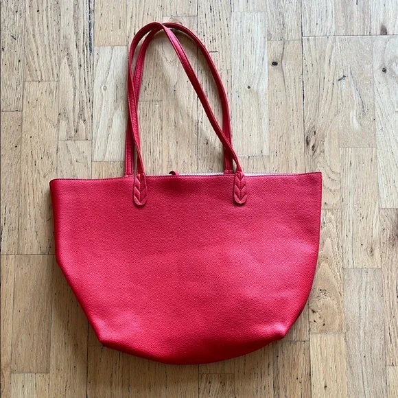 BCBG Red Tote Bag - Picture 3 of 4